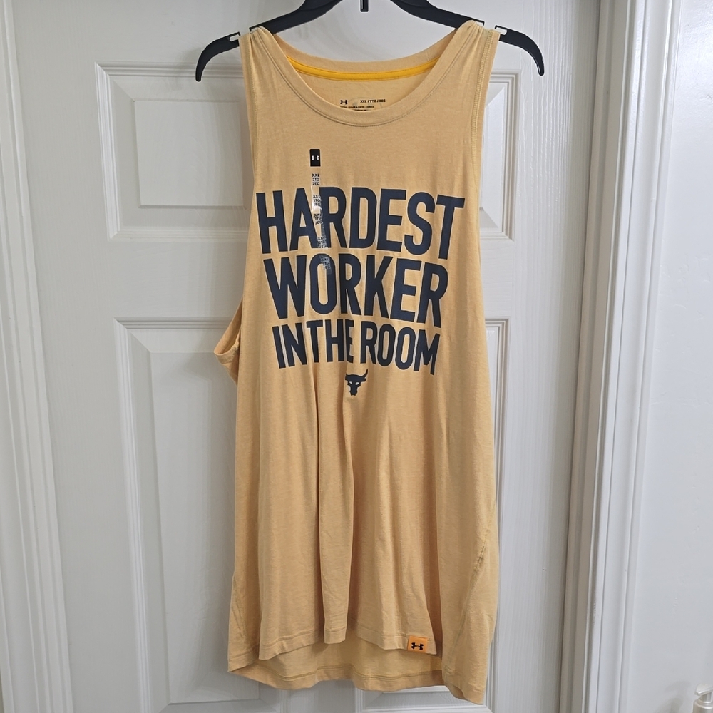 Under Armour Graphic Tank in Light Yellow